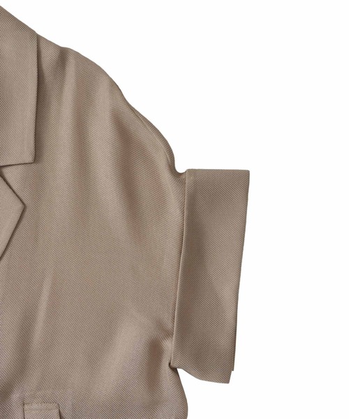 DRESSLAVE(ドレスレイブ)の「karami wide adjust jacket(カラミワイドアジャストジャケット)(テーラードジャケット・レディース・ベージュ/ブラック・38)」の13枚目の写真
