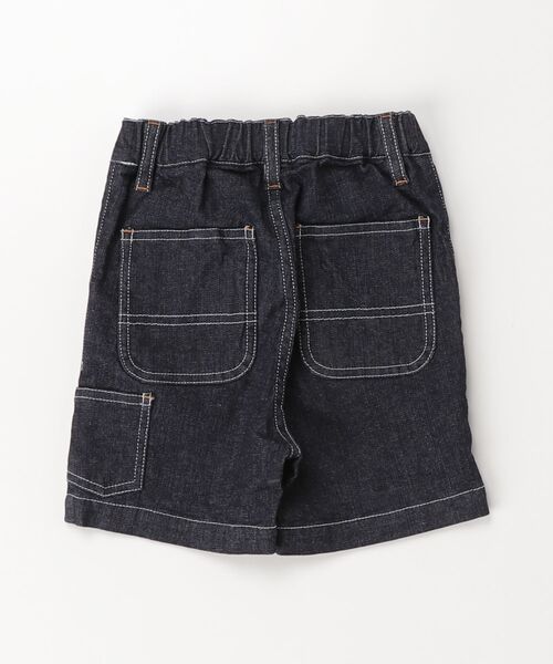 A BATHING APE(アベイシングエイプ)の「MILO FACE 10 OZ DENIM SHORTS(デニムパンツ・キッズ・インディゴブルー・100/120/130/110/140)」の3枚目の写真