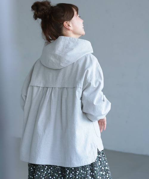 soulberry(ソウルベリー)の「そよ風をあつめるフードのジャケット(その他アウター・レディース・グレー・5L/4L/3L/LL/L/M)」の7枚目の写真