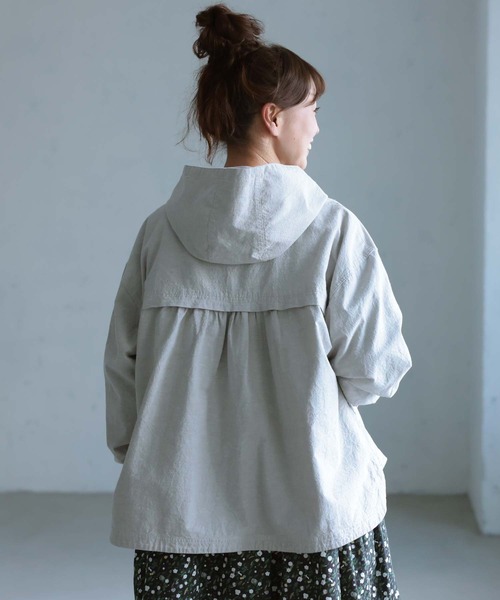 soulberry(ソウルベリー)の「そよ風をあつめるフードのジャケット(その他アウター・レディース・グレー・5L/4L/3L/LL/L/M)」の20枚目の写真