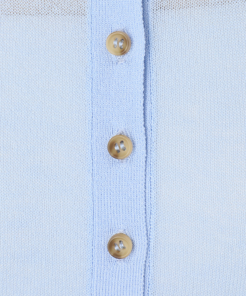 Simplicite（サンプリシテ）の「《追加2》手洗い可 / シアーニットヘンリープルオーバー（ニット/セーター・レディース・ベージュ/サックスブルー/ブラウン系その他/ブラック・FREE）」の22枚目の写真