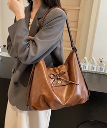 2way 合成皮革 リボンモチーフ ショルダーバッグ リュック