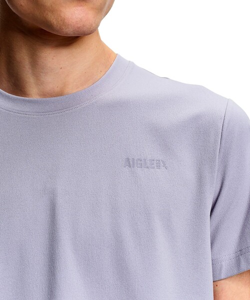 AIGLE(エーグル)の「UVカット プライムフレックス 半袖Tシャツ(Tシャツ/カットソー・メンズ・ブラック/ブラウン/ホワイト/パープル・L/M/XL/S)」の8枚目の写真