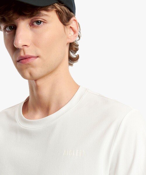 AIGLE(エーグル)の「UVカット プライムフレックス 半袖Tシャツ(Tシャツ/カットソー・メンズ・ブラック/ブラウン/ホワイト/パープル・L/M/XL/S)」の19枚目の写真
