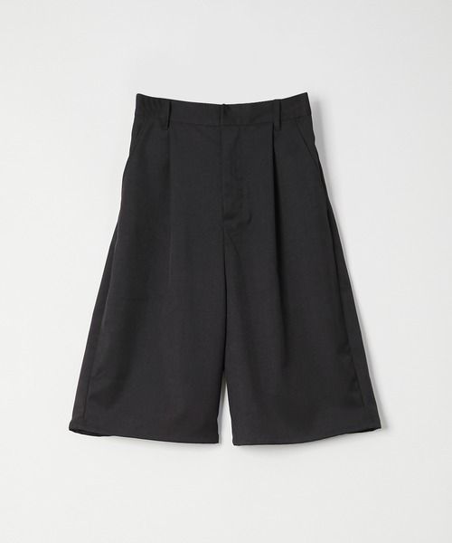 Muscat(マスカット)の「ツイル タックハーフパンツ(その他パンツ・レディース・ライトグレー/ベージュ/ブラック・F)」の4枚目の写真