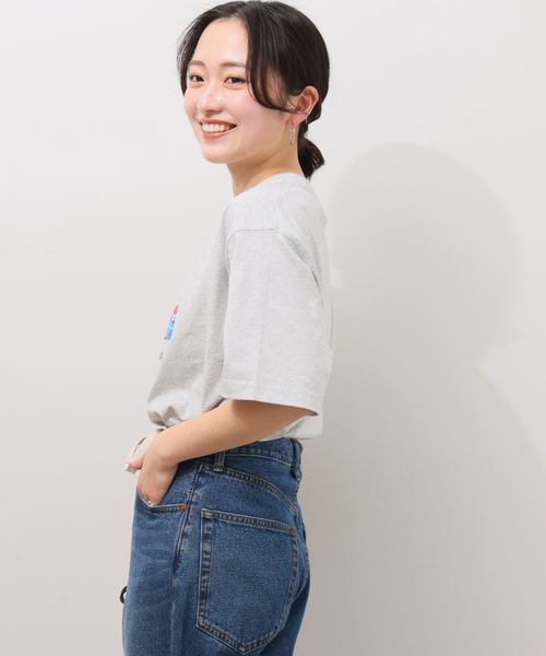 NEW BALANCE(ニューバランス)の「《WEB限定》【NEW BALANCE/ニューバランス】ボックスTシャツ(Tシャツ/カットソー・レディース・チャコールグレー・SMALL)」の8枚目の写真