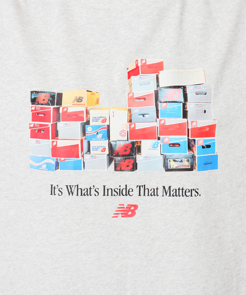 NEW BALANCE(ニューバランス)の「《WEB限定》【NEW BALANCE/ニューバランス】ボックスTシャツ(Tシャツ/カットソー・レディース・チャコールグレー・SMALL)」の17枚目の写真