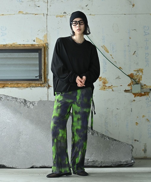 funda mine（ファンダマイン）の「ペーパータッチリラックスパンツ（その他パンツ・レディース・グリーン・FREE）」の2枚目の写真