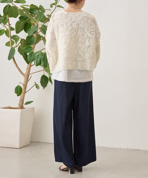 BEARDSLEY（ビアズリー）の「エンブロイダリープルオーバー（シャツ/ブラウス・レディース・ブラック/ホワイト・FREE）」の16枚目の写真