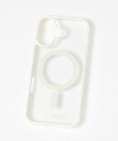 LAKOLE（ラコレ）の「MSiPhoneケース[iPhone16/17] / 660692（スマホケース/カバー・レディース・アイボリー/チャコール/パープル・FREE）」の2枚目の写真