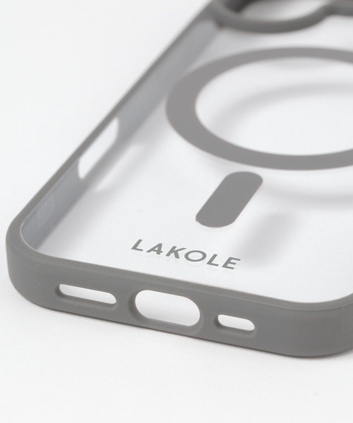 LAKOLE（ラコレ）の「MSiPhoneケース[iPhone16/17] / 660692（スマホケース/カバー・レディース・アイボリー/チャコール/パープル・FREE）」の7枚目の写真