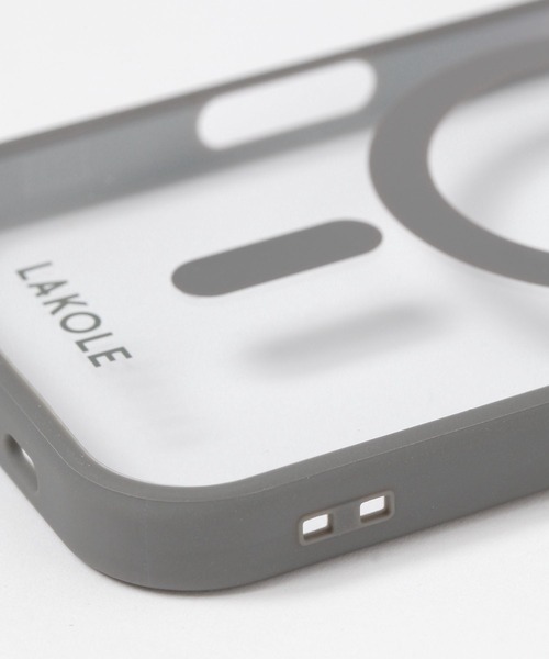 LAKOLE（ラコレ）の「MSiPhoneケース[iPhone16/17] / 660692（スマホケース/カバー・レディース・アイボリー/チャコール/パープル・FREE）」の9枚目の写真