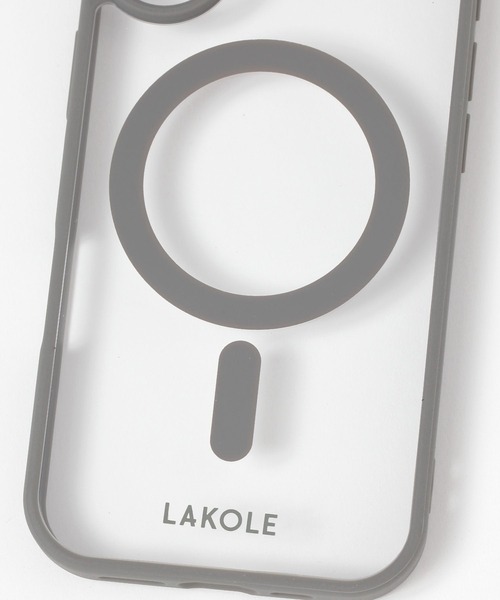 LAKOLE（ラコレ）の「MSiPhoneケース[iPhone16/17] / 660692（スマホケース/カバー・レディース・アイボリー/チャコール/パープル・FREE）」の10枚目の写真