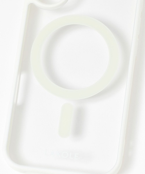 LAKOLE（ラコレ）の「MSiPhoneケース[iPhone16/17] / 660692（スマホケース/カバー・レディース・アイボリー/チャコール/パープル・FREE）」の11枚目の写真