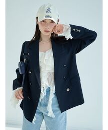 SNIDEL | 【LUMISHADE】UVダブルジャケット(テーラードジャケット)