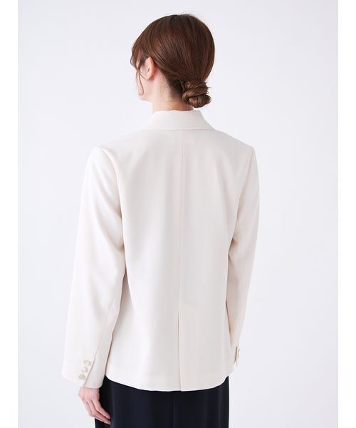 SNIDEL（スナイデル）の「【LUMISHADE】UVダブルジャケット（テーラードジャケット・レディース・アイボリー/ミント/ネイビー・0/1）」の8枚目の写真