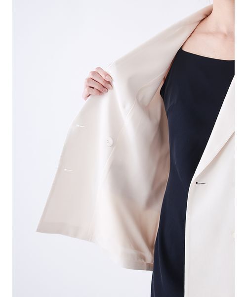 SNIDEL（スナイデル）の「【LUMISHADE】UVダブルジャケット（テーラードジャケット・レディース・アイボリー/ミント/ネイビー・0/1）」の12枚目の写真