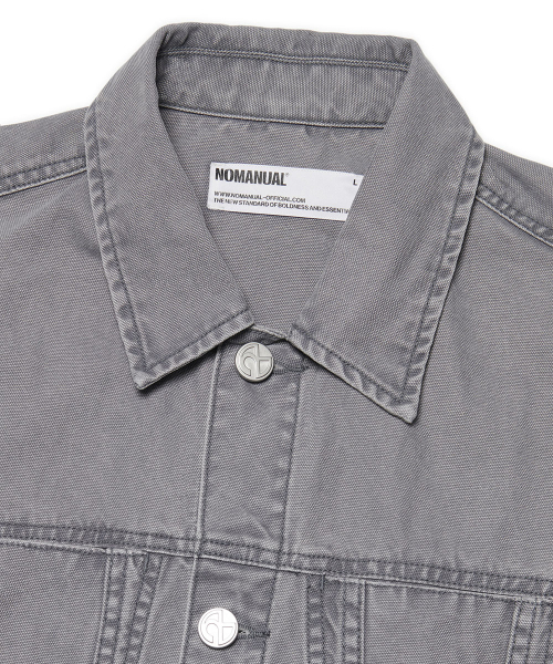 NOMANUAL(NOMANUAL)の「ROUGH CUT TRUCKER JACKET - WASHED GRAY(デニムジャケット・レディース・その他・MEDIUM/X-LARGE/LARGE)」の5枚目の写真