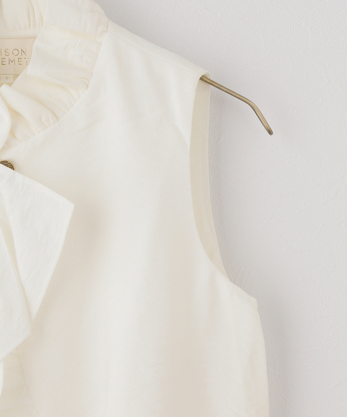 IENA(イエナ)の「MAISON GUILLEMETTE/メゾンギヨメット JOSEPH BLOUSE ブラウス(シャツ/ブラウス・レディース・アイボリー・FREE)」の3枚目の写真