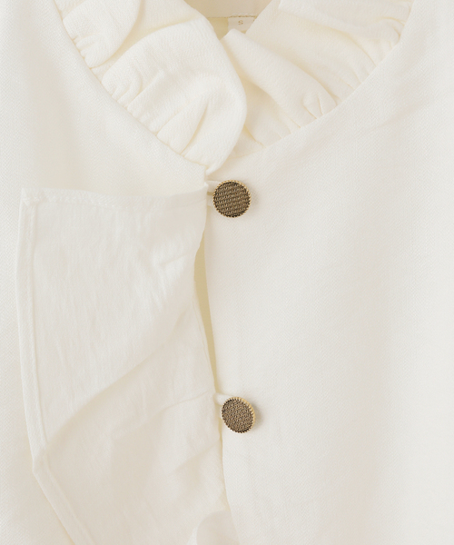 IENA(イエナ)の「MAISON GUILLEMETTE/メゾンギヨメット JOSEPH BLOUSE ブラウス(シャツ/ブラウス・レディース・アイボリー・FREE)」の4枚目の写真
