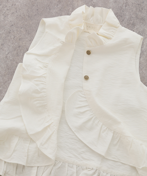 IENA(イエナ)の「MAISON GUILLEMETTE/メゾンギヨメット JOSEPH BLOUSE ブラウス(シャツ/ブラウス・レディース・アイボリー・FREE)」の6枚目の写真