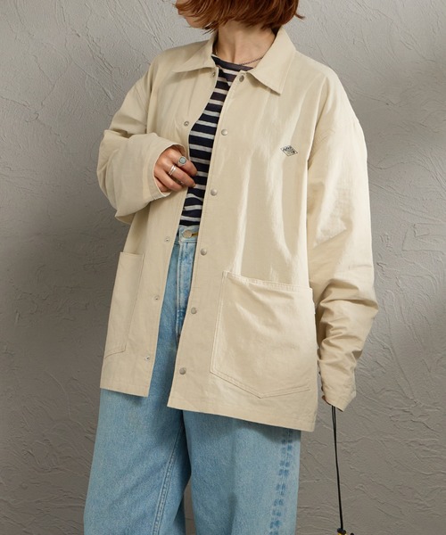 DANTON（ダントン）の「[DANTON/ダントン] カバーオール シャツジャケット（その他アウター・レディース・ライトベージュ/ネイビー/チャコールグレー・42/40）」の18枚目の写真