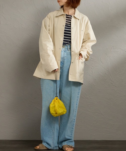 DANTON（ダントン）の「[DANTON/ダントン] カバーオール シャツジャケット（その他アウター・レディース・ライトベージュ/ネイビー/チャコールグレー・42/40）」の16枚目の写真