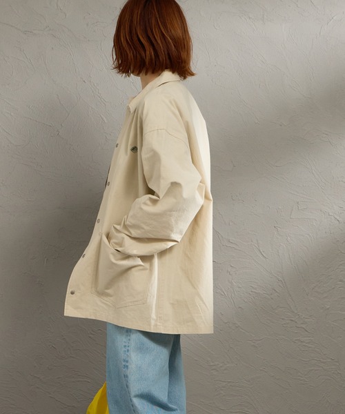 DANTON（ダントン）の「[DANTON/ダントン] カバーオール シャツジャケット（その他アウター・レディース・ライトベージュ/ネイビー/チャコールグレー・42/40）」の20枚目の写真