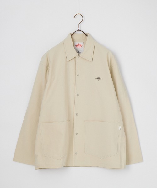 DANTON（ダントン）の「[DANTON/ダントン] カバーオール シャツジャケット（その他アウター・レディース・ライトベージュ/ネイビー/チャコールグレー・42/40）」の7枚目の写真