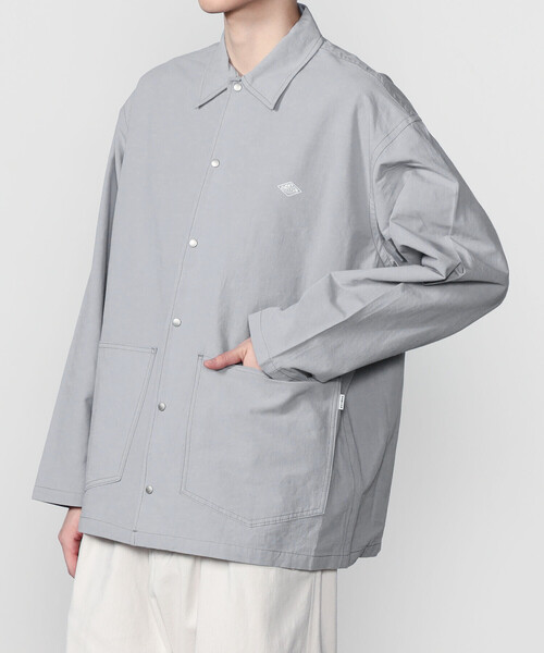 DANTON(ダントン)の「DANTON | コットンリネン カバーオールシャツ MEN(カバーオール・メンズ・ネイビー/サックスブルー/イエロー・42/40)」の18枚目の写真