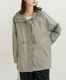 nissen | ミディ丈フーディモッズコート(カバーオール)