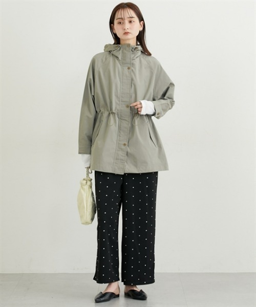 nissen（ニッセン）の「ミディ丈フーディモッズコート（カバーオール・レディース・ブラック/カーキ・L/M/LL）」の14枚目の写真