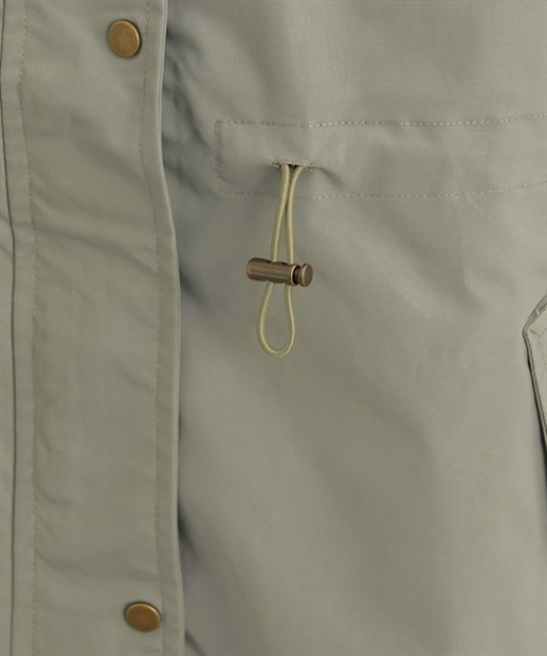 nissen（ニッセン）の「ミディ丈フーディモッズコート（カバーオール・レディース・ブラック/カーキ・L/M/LL）」の6枚目の写真