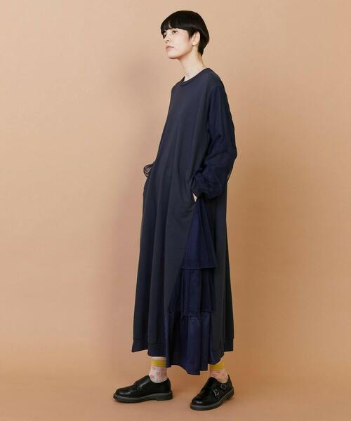 FRAPBOIS(フラボア)の「チュルーカ ワンピース(ワンピース・レディース・ネイビー/ブラック・1)」の3枚目の写真