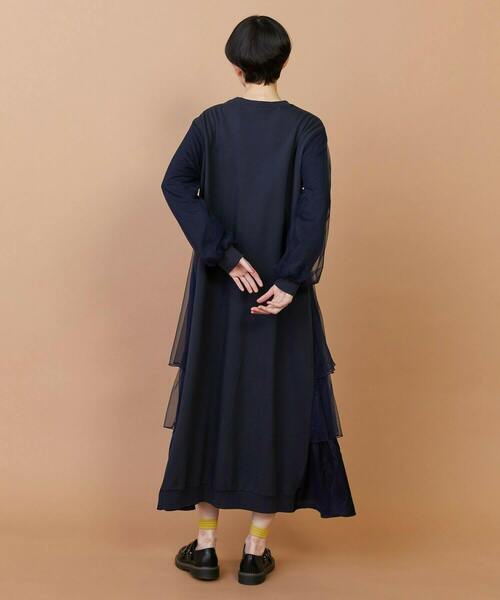 FRAPBOIS(フラボア)の「チュルーカ ワンピース(ワンピース・レディース・ネイビー/ブラック・1)」の4枚目の写真