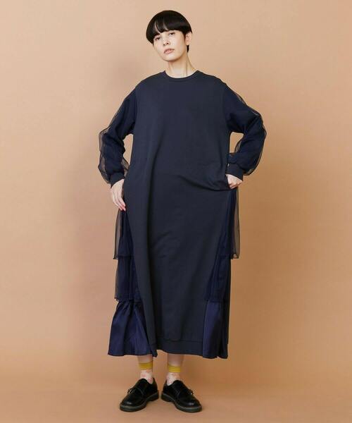 FRAPBOIS(フラボア)の「チュルーカ ワンピース(ワンピース・レディース・ネイビー/ブラック・1)」の9枚目の写真