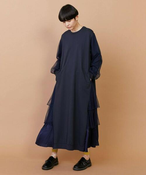 FRAPBOIS(フラボア)の「チュルーカ ワンピース(ワンピース・レディース・ネイビー/ブラック・1)」の10枚目の写真