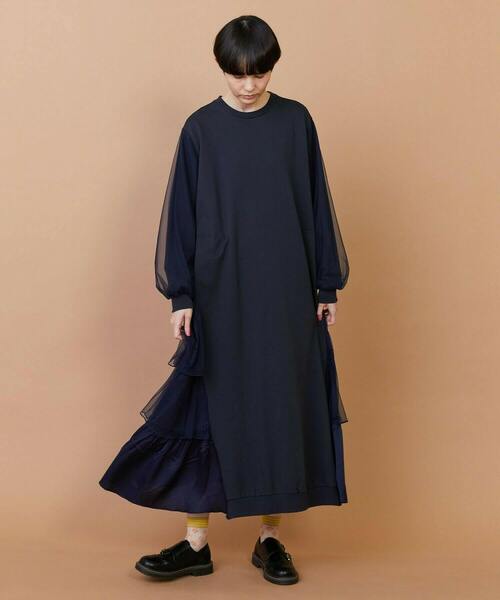 FRAPBOIS(フラボア)の「チュルーカ ワンピース(ワンピース・レディース・ネイビー/ブラック・1)」の11枚目の写真