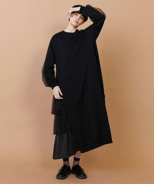 FRAPBOIS(フラボア)の「チュルーカ ワンピース(ワンピース・レディース・ネイビー/ブラック・1)」の20枚目の写真