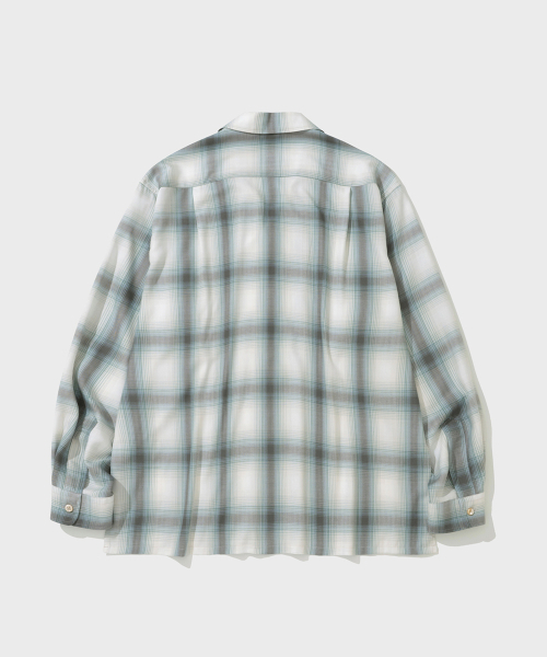 SHIRTER(シャーター)の「FLUID CHECK BOXY SHIRT (GREEN)(シャツ/ブラウス・メンズ・その他・SMALL/MEDIUM/LARGE)」の3枚目の写真