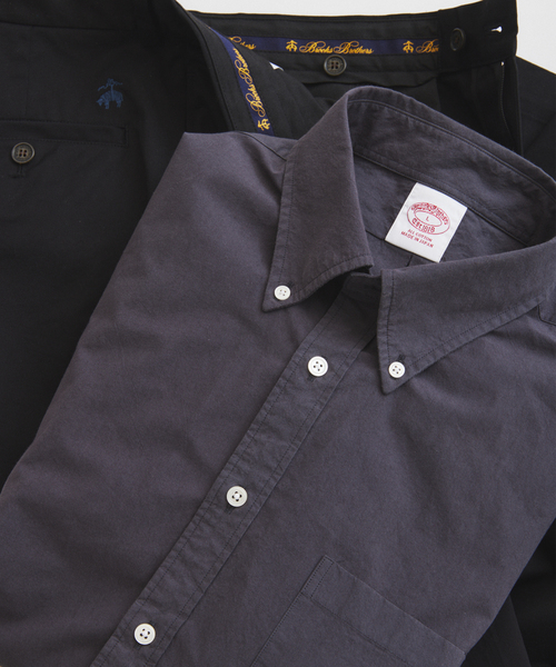 BROOKS BROTHERS（ブルックスブラザーズ）の「Brooks Brothers / ブルックスブラザーズ 別注 ガーメントダイ BDシャツ（シャツ/ブラウス・メンズ・ブルー系その他/ベージュ/ブラック系その他・LARGE/MEDIUM）」の5枚目の写真