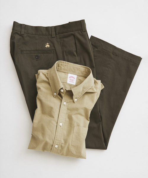 BROOKS BROTHERS（ブルックスブラザーズ）の「Brooks Brothers / ブルックスブラザーズ 別注 ガーメントダイ BDシャツ（シャツ/ブラウス・メンズ・ブルー系その他/ベージュ/ブラック系その他・LARGE/MEDIUM）」の6枚目の写真