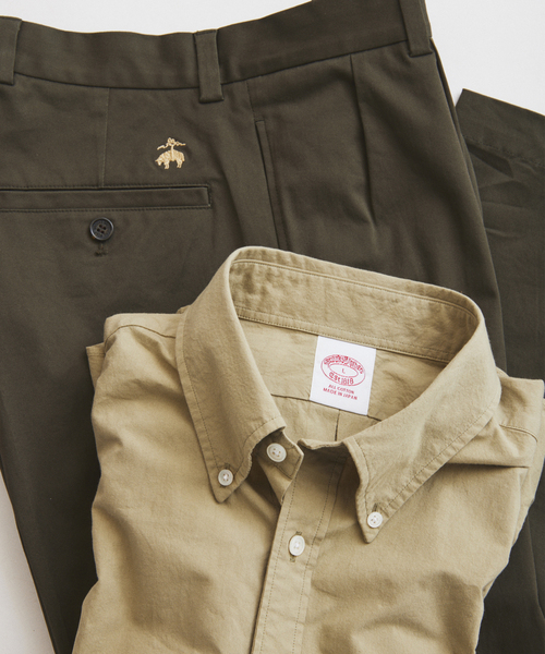 BROOKS BROTHERS（ブルックスブラザーズ）の「Brooks Brothers / ブルックスブラザーズ 別注 ガーメントダイ BDシャツ（シャツ/ブラウス・メンズ・ブルー系その他/ベージュ/ブラック系その他・LARGE/MEDIUM）」の7枚目の写真