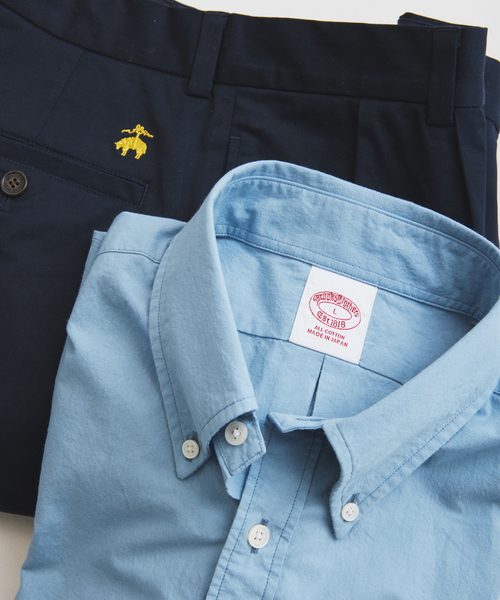 BROOKS BROTHERS（ブルックスブラザーズ）の「Brooks Brothers / ブルックスブラザーズ 別注 ガーメントダイ BDシャツ（シャツ/ブラウス・メンズ・ブルー系その他/ベージュ/ブラック系その他・LARGE/MEDIUM）」の9枚目の写真