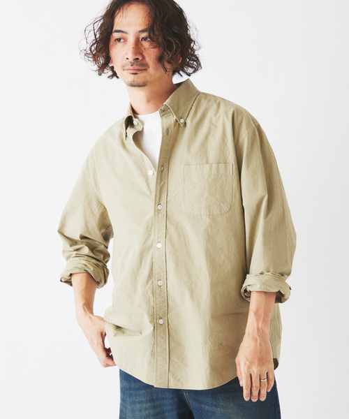 BROOKS BROTHERS（ブルックスブラザーズ）の「Brooks Brothers / ブルックスブラザーズ 別注 ガーメントダイ BDシャツ（シャツ/ブラウス・メンズ・ブルー系その他/ベージュ/ブラック系その他・LARGE/MEDIUM）」の22枚目の写真