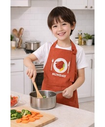 MAZEMAZE（マゼマゼ）の「KIDS　プリントエプロン（エプロン）」