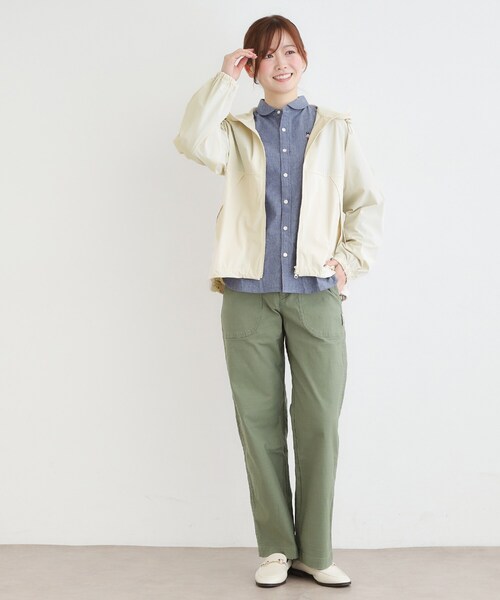 LAURA ASHLEY(ローラアシュレイ)の「【UVカット/接触冷感/ワンマイルウエア】ジップアップフーディー(ブルゾン・レディース・オフホワイト/ブルー系その他・38)」の16枚目の写真