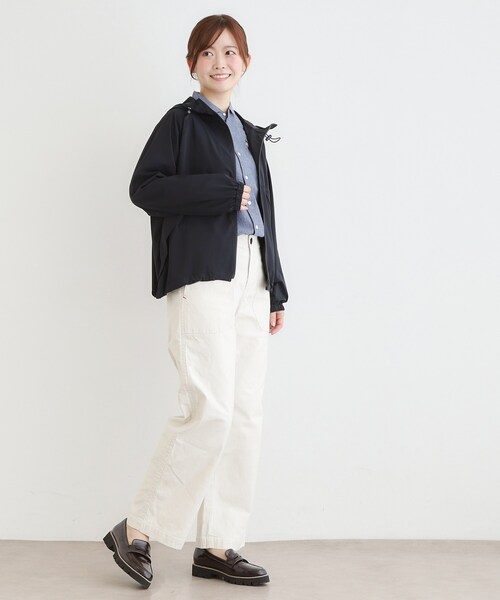 LAURA ASHLEY(ローラアシュレイ)の「【UVカット/接触冷感/ワンマイルウエア】ジップアップフーディー(ブルゾン・レディース・オフホワイト/ブルー系その他・38)」の20枚目の写真