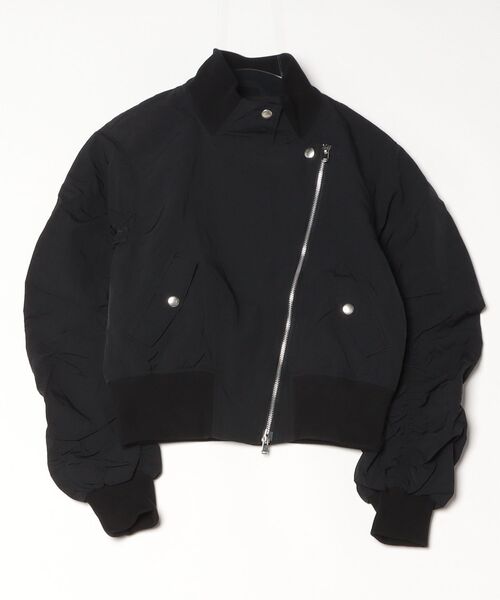 TORNADO MART（トルネードマート）の「ＴOＲＵＮＥ∴ギャザリングブルゾン（ブルゾン・レディース・ブラック/グレー・S/M/L）」の6枚目の写真