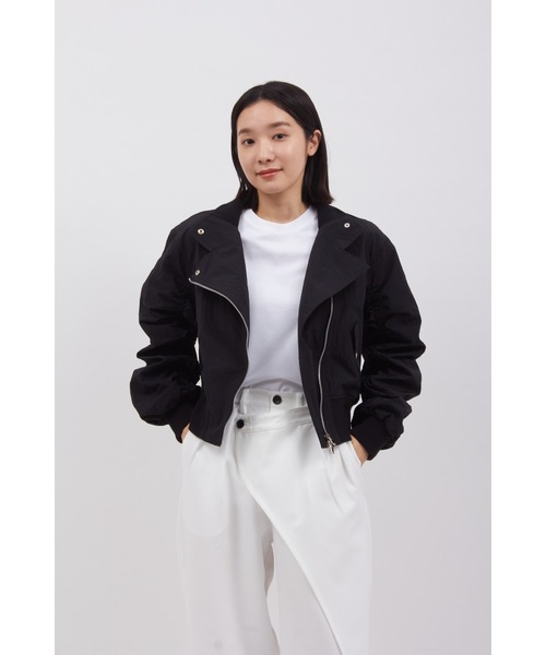 TORNADO MART（トルネードマート）の「ＴOＲＵＮＥ∴ギャザリングブルゾン（ブルゾン・レディース・ブラック/グレー・S/M/L）」の9枚目の写真